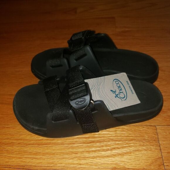 Chaco Chillos Kids Black sandals size 1 - Picture 3 of 6